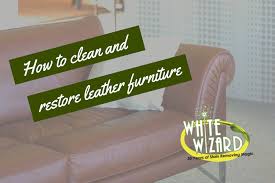 How To Clean And Restore Leather Furniture White Wizard