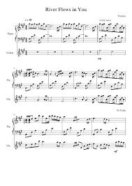 Download and print in pdf or midi free sheet music for river flows in you by yiruma arranged by veeroonaa for piano (solo) all. River Flows In You Yiruma Sheet Music For Piano Violin Solo Musescore Com