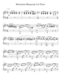 Print And Download Bohemian Rhapsody For Piano For Piano And Keyboard Made By Williamlowe248 Piano Sheet Music Piano Sheet Piano Sheet Music Free