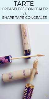 Tarte Shape Tape Concealer Vs Creaseless Concealer