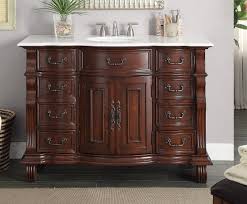 Home depot bathroom vanities and cabinets. 50 Inch Bathroom Vanity Single Sink Light Cherry Finish White Marble Top 50 Wx22 Dx36 H Cgd4437w50