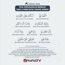 Doa agar dimudahkan dalam mengerjakan soal ujian. Ensiklopedia Islam Doa Dimudahkan Berbuat Baik Mencintai Orang Miskin
