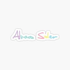 Destaca cuando anda va causando impresión cada día cuando levanta brilla como el sol su vestido de. Alvaro Soler Stickers Redbubble
