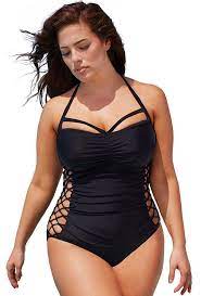 Side Cutout Underwire One Piece Swimsuit Women S Plus Size Swimwear Plus Size Swimsuits Plus Size Bikini