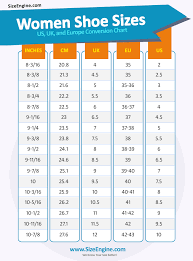 Women Shoe Size Chart Shoe Size Chart Shoe Size Chart