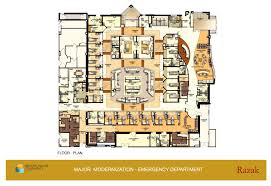 Hospital Emergency Department Floor Plan Fast Track And Treatment Room Waiting Coffee Bar Furniture Arr Hospital Plans Hospital Floor Plan Emergency Department