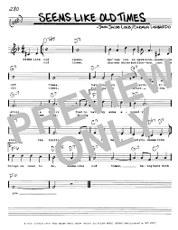 Seems Like Old Times by John Jacob Loeb Sheet Music for Real Book – Melody,  Lyrics & Chords at Sheet Music Direct