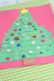 Have them make their very own christmas cards with this handprint card craft. Toddler Christmas Card Paper Strip Christmas Tree Craft Messy Little Monster