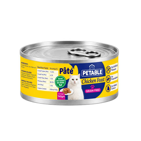 Petable Cat Food Chicken 140g