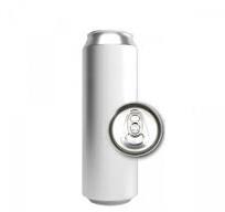 ACN33S-160 : Aluminium Can For Drinks 330 ml SLEEK, silver with CDL/B64/202 lid, without the foil - set of 160 pcs with lids (in the carton box)