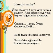 Ylastweetkaydetposta Bu Sayfada Cocuklarinizla Birlikte Uygulayabileceginiz Eglenceli Konsantrasyon Ve Zeka Gelisimi Oyunlarinin Yer Oyun Oyunlar Bilimsel Yazi