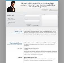 Web developer resume html website template: 50 Professional Html Resume Templates Bashooka