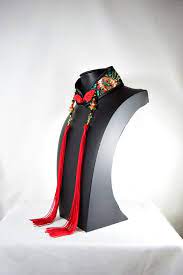 中華襟チョーカー 黒花 sサイズ ar sc072 或 arui ファッションアイデア エレガンススタイル ファッションスタイル