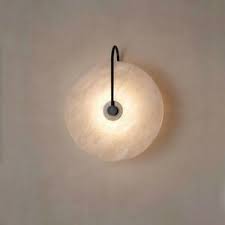 Home dcor may be seen as a puzzle, of which lighting is an integral piece without which other as the name wall lights and lamps suggest, they are lighting fixtures which can be mounted on the walls of any room. Modern White Round Marble Indoor Wall Sconce Lighting Bedroom Wall Light Fitting Ebay