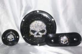 Bling Harley Davidson Skull Collection Derby Cover Timing Cover Air Cleaner Insert Bling Harley Bikes Harley Davidson