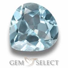 0 68 Ct Baby Blue Aquamarine In 2020 March Birth Stone Buy Gems Gemstone Colors