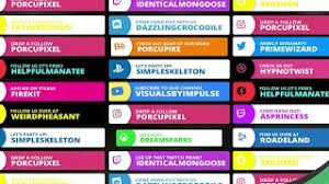Faceam or webcam overlay for streaming online. Snapform Social Media Callouts Animated Overlay Widget