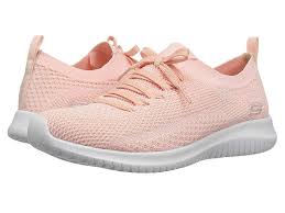Skechers Ultra Flex Statements Women S Shoes Light Pink Leather Shoes Woman Skechers Sneakers Fashion