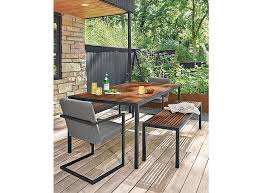 Montego Outdoor Dining Table With Benches Room Board