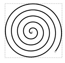 The path of a point in a plane moving around a central point. Spirals Inkscape Beginners Guide 1 0 Documentation