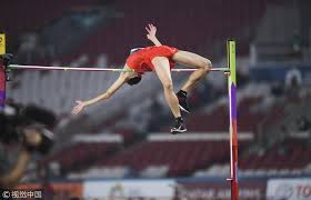 The highest standing jump (male) is 1.70 m (5 ft 7 in), and was achieved by christopher spell (usa) in shrub oak, new york, usa, on 7 february 2021. Chinese High Jumper Wang Yu Soars To New Heights Cgtn