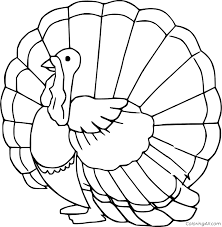 Keep your kids busy doing something fun and creative by printing out free coloring pages. Simple Huge Turkey Coloring Page Coloringall