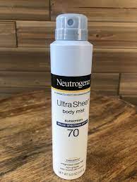 This sunscreen contains spf 50+, uv a, and uv b filters with pa+++, and it is suitable for all ages. Neutrogena Ultra Sheer 5 Oz Body Mist And 50 Similar Items