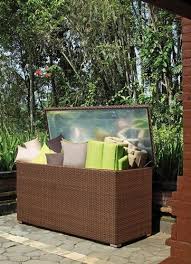 Vergleichstabelle und finden sie eine wasserfeste auflagenbox aus wetterbeständigem kunststoff. Rattan Gartentruhe Kissenbox Lojo
