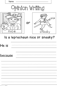 St Patrick S Day Writing For Kindergarten And First Grade There Are Plenty Of Prompts Opinion And Nar Writing Worksheets 1st Grade Writing Narrative Writing
