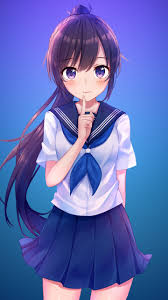 Jadi anda wajib menyimak artikel ini, berikut daftar anime. Download 720x1280 Wallpaper School Dress Original Anime Girl Cute Samsung Galaxy Mini S3 S5 Neo Alpha Sony Xperia Compact Z1 Z2 Z3 Asus Zenfone 720x1280 Hd Image Background 117