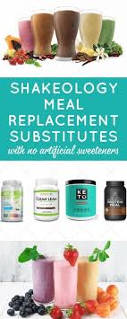 is there a meal replacement shakeology substitute