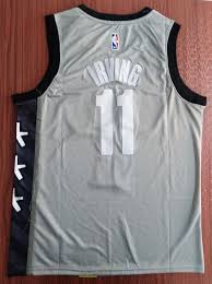 New jersey nets nba nike basketball vest jersey shirt top large +2 #5 kidd. Men 11 Kyrie Irving Jersey Grey Brooklyn Nets Jersey Swingman Fanatics Nreball Nets Jersey Brooklyn Nets Kyrie Irving