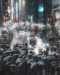 Discover Tokyo On Instagram Shibuya Crossing In The Rain 31milligray Cyberpunk City Tokyo City Tokyo Art