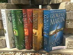 This game of thrones box set bundles together all five books, two of which are split into halves, and is the box set for book devourers. Song Of Ice And Fire Game Of Thrones Hardcover Set George R R Martin Set New Ebay