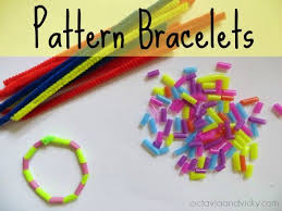 Use these patterns for preschool students to teach your earliest learners about an important mathematical topic. Pattern Bracelet Activity For Kids Preschool Patterns Pattern Activities Math Patterns