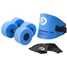 Maybe you would like to learn more about one of these? Aqua 6 Piece Fitness Set Water Aerobics Aquatic Low Impact Workout Flotation Belt Resistance Gloves Barbell Aqua Fitness Pool Workout No Equipment Workout