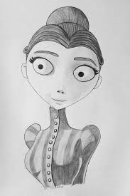 Victoria Everglot By Galaad Phantom Jpg 600 902 Tim Burton Drawings Style Tim Burton Drawings Tim Burton Art