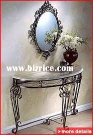 Half Moon Console Table And Mirror Bizrice Com Half Moon Console Table Table Wrought Iron Accessories