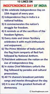 As singapore's independence day, national day (9 august), is fast approaching, i dug up an essay i wrote when i was 8 years old on national day parade. 10 Lines On Independence Day Of India For Children And Students