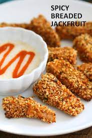 Spicy Hemp Crusted Jackfruit Nuggets Vegan Richa Recipe Recipes Jackfruit Jackfruit Recipes