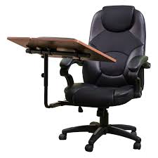 Computer Workstation Office Chair With Built In Desk Tray Www Hayneedle Com Best Office Chair Office Chair Office Workstations