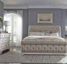 Abbey Park Antique White Upholstered Sleigh Bedroom Set In 2021 Liberty Furniture Sleigh Bedroom Set Furniture