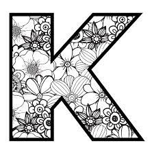 Buchstabe Letter K Coloring Pages Pati Letters