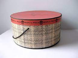 Vintage Hat Box Peck And Peck Vintage Hat Boxes Hats Vintage Hat Box