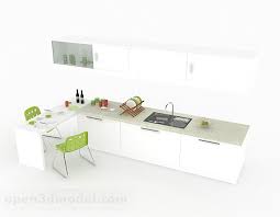 To have upper cabinets or not? White Upper And Lower Kitchen Free 3d Model Max Open3dmodel 329979
