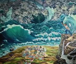 Series about recent marine disasters and the subsequent investigations. Tsunami Pintor Nicolas Paintings Prints Landscapes Nature Beach Ocean Waves Artpal