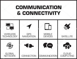 Communication And Connectivity Chart Stock Vector