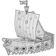 Bateau En Carton Bateaux De Pirates En Carton Bateau Pirate Carton