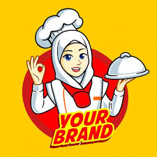 We are excited to bring forth beautiful stories whose protagonists are talented, courageous, and modest muslimahs. Woman Muslim Chef Chef Logo Logo Illustration Smile Illustration