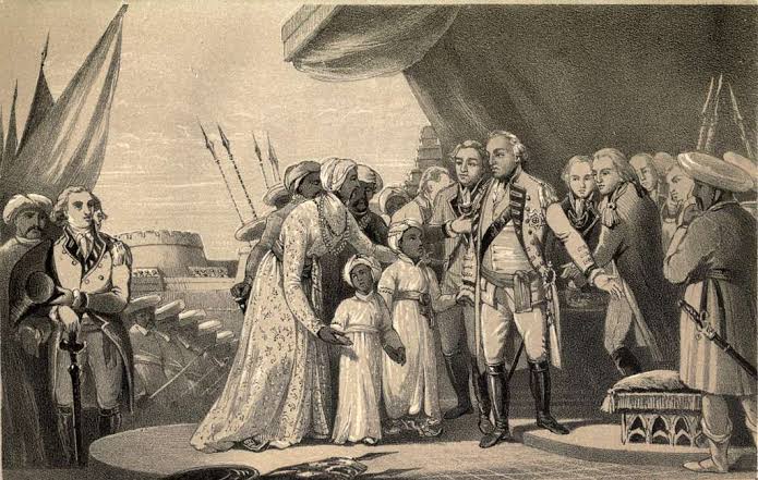 Cornwallis Receiving the Two Sons of Tipu Sultan — PICRYL - Public Domain Media Search Engine